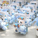 Детская прозрачная льняная сумка для детского сада, детский ниблер, подарочная коробка, подарок на день рождения