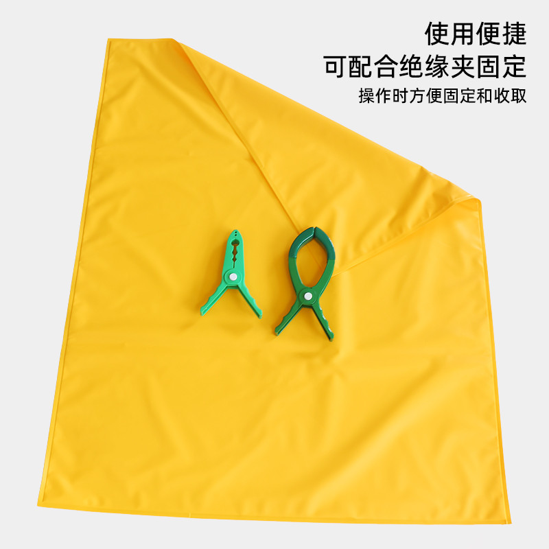 10KV电工绝缘布绝缘毯夹带电作业树脂包毯遮蔽毯20KV高低压绝缘毯：电力安全的秘密武器