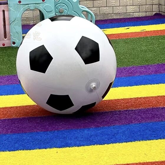 特大号充气彩色球儿童三气球户外运动足球戏水充气色球亲子沙滩球