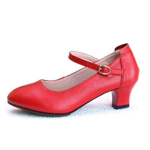 Танцующие высокие туфли, из натуральной кожи, мягкая подошва