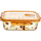 ແມ່ບ້ານທີ່ທັນສະໄຫມ Hera Rabbit Glass Soup Bowl Takeaway Lunch Box with Lid for Microwave Microwave Preservation Fruit Box Lunch