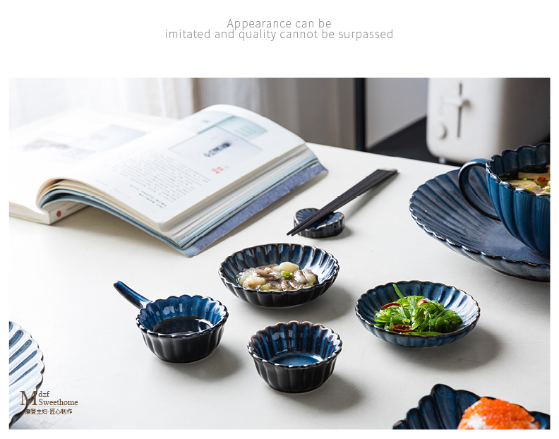 Modern European home housewife cutlery set 0 to eat the soup bowl rainbow such use creative ceramic bowl dish bowl