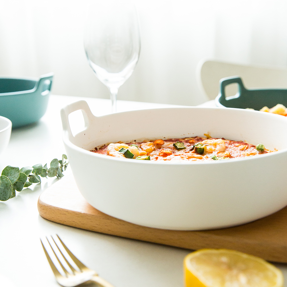 Modern housewives northern wind matte enrolled creative ceramic plate ears round pan home fish dish all the plates