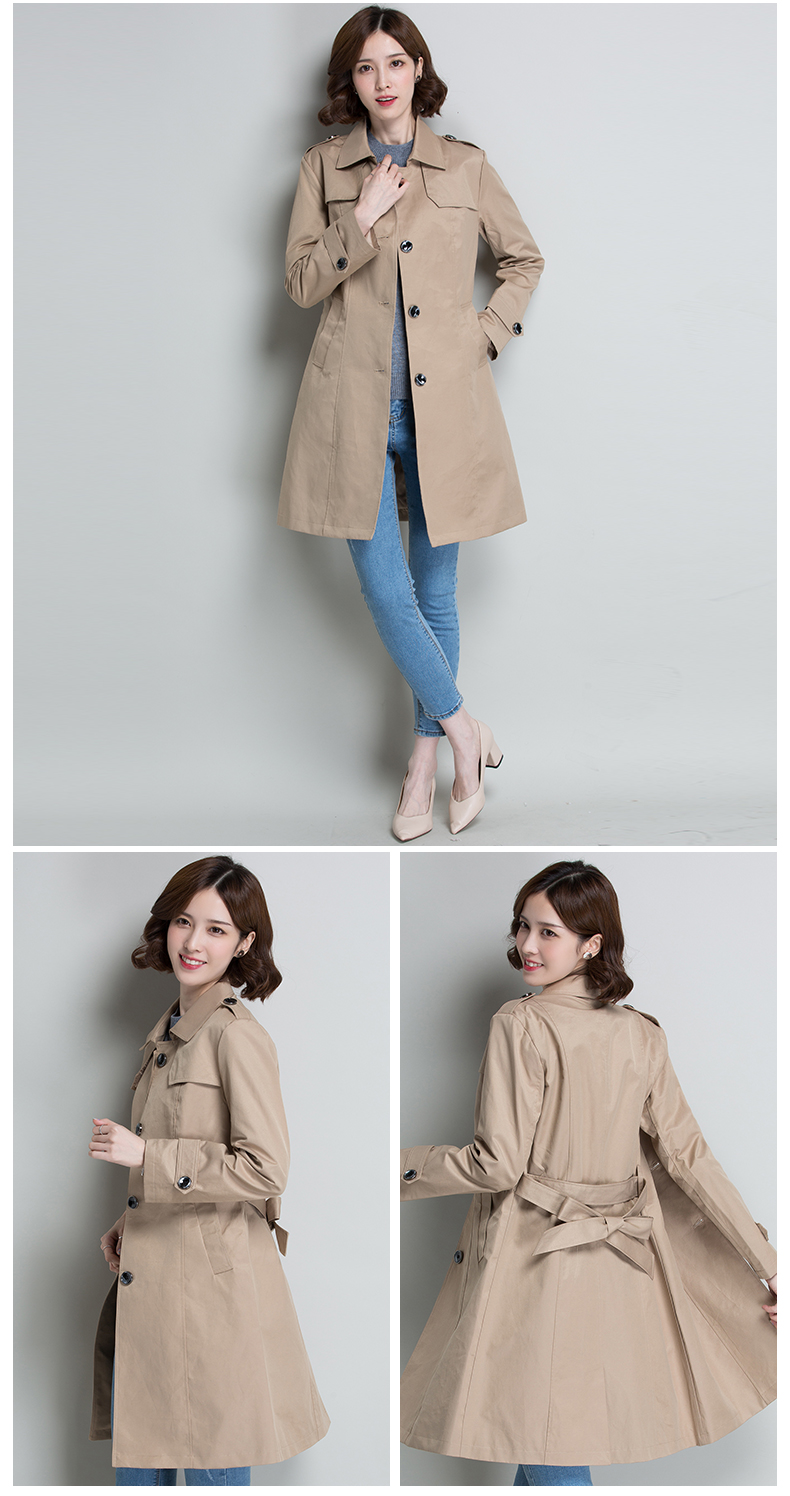 Trench pour femme en Coton en Coton - Ref 3225784 Image 12