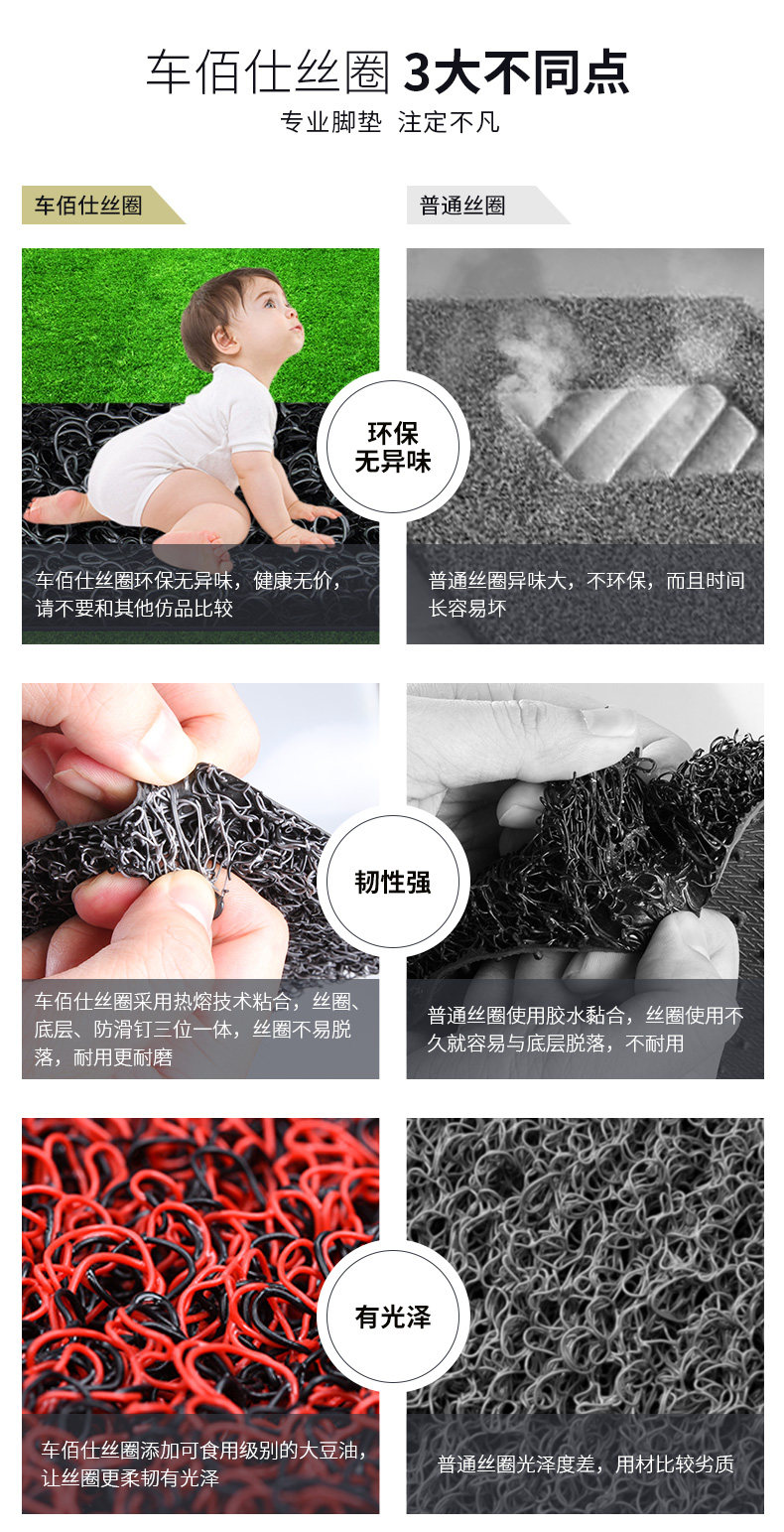 车佰仕 汽车丝圈脚垫 专车定制 图2