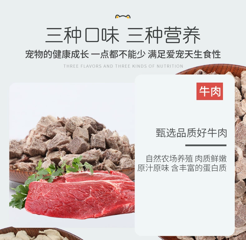 Mèo ăn nhẹ mèo đông khô thịt mèo khô vào thức ăn cho mèo mèo thức ăn đông khô thịt cá hồi gà đông lạnh thức ăn cho mèo thức ăn chó mèo
