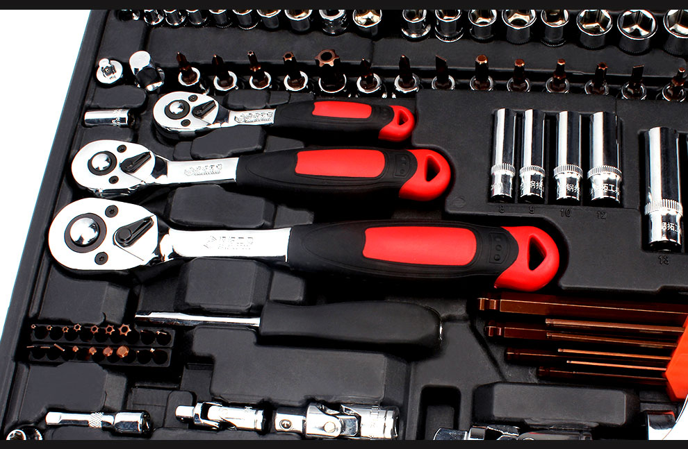 Thép mở rộng ổ cắm cờ lê đặt cờ lê ratchet trong bay nhỏ tay áo đặt trang trí xe ô tô sửa chữa bộ - Dụng cụ cầm tay