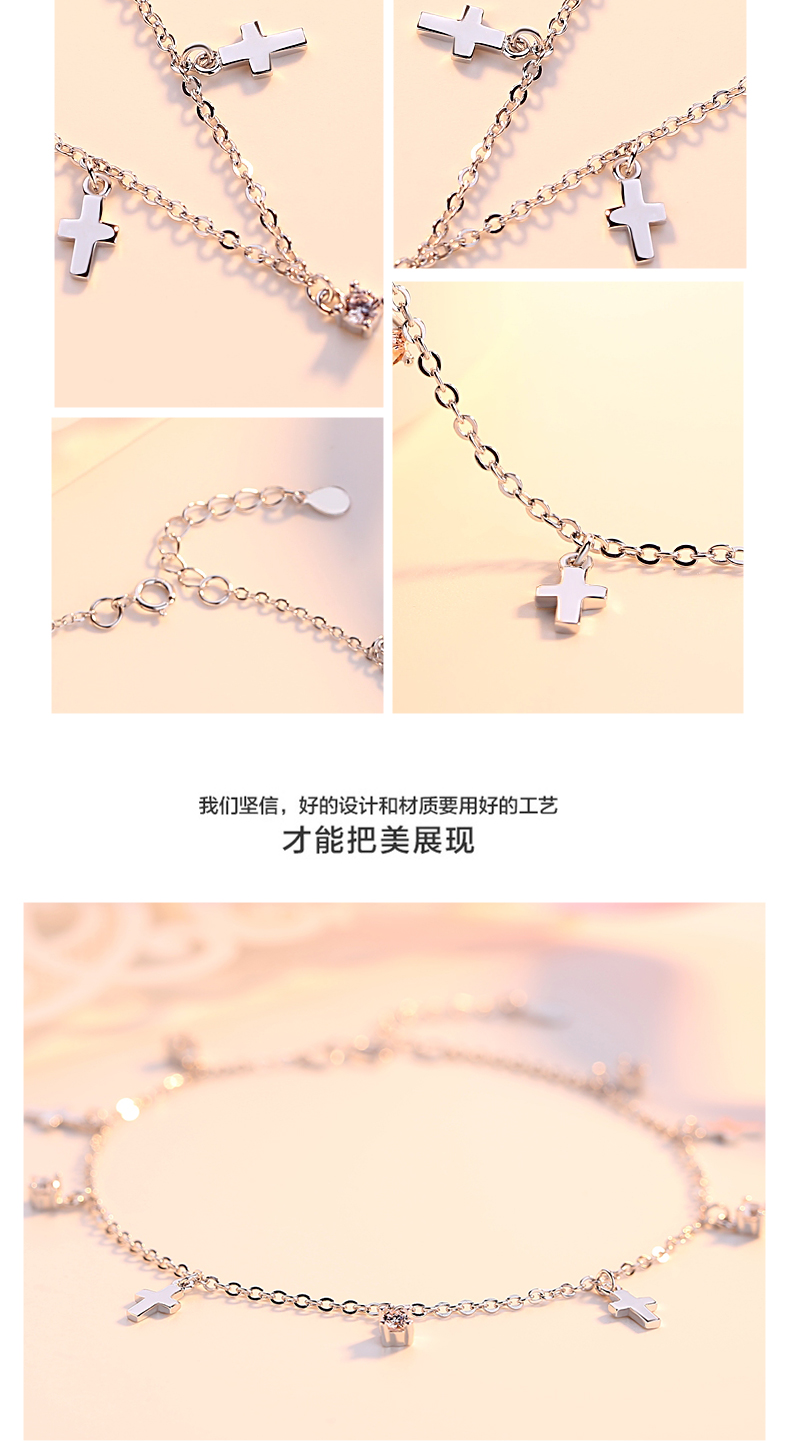 Bracelet de cheville Femme en Argenterie - Ref 3103791 Image 12