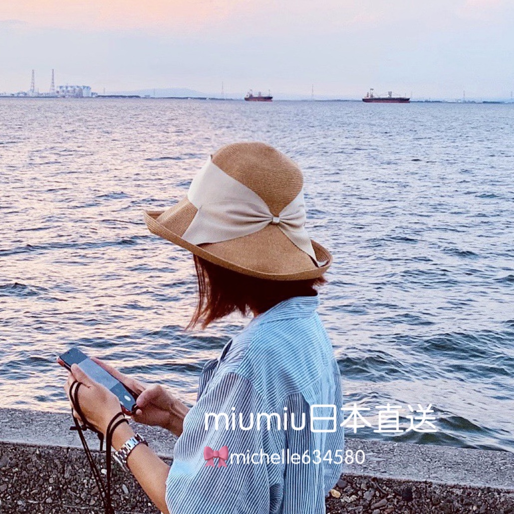 Liu Yifei same athena new york code Risako foldable UV CUT sunscreen straw hat