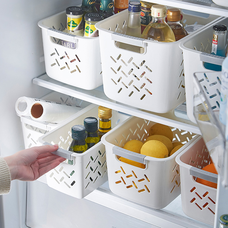 Japanese-style kitchen storage basket plastic household wardrobe clothes sorting box student dormitory snacks sundries storage box