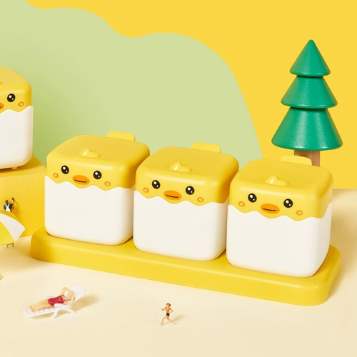 Комбинированная коробка приправы, набор кухни, хранение приправного бара сказал, что сахарная соляная соль интегрированная соль.