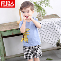 Antarctic children cotton short sleeve T-shirt baby Summer clothes thin boys summer baby clothes childrens clothing girls foreign gas