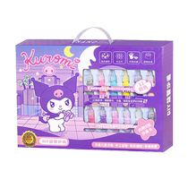 Sand painting childrens colored sand painting girls handmade diy puzzle Kuromi scratch painting coloring set toys