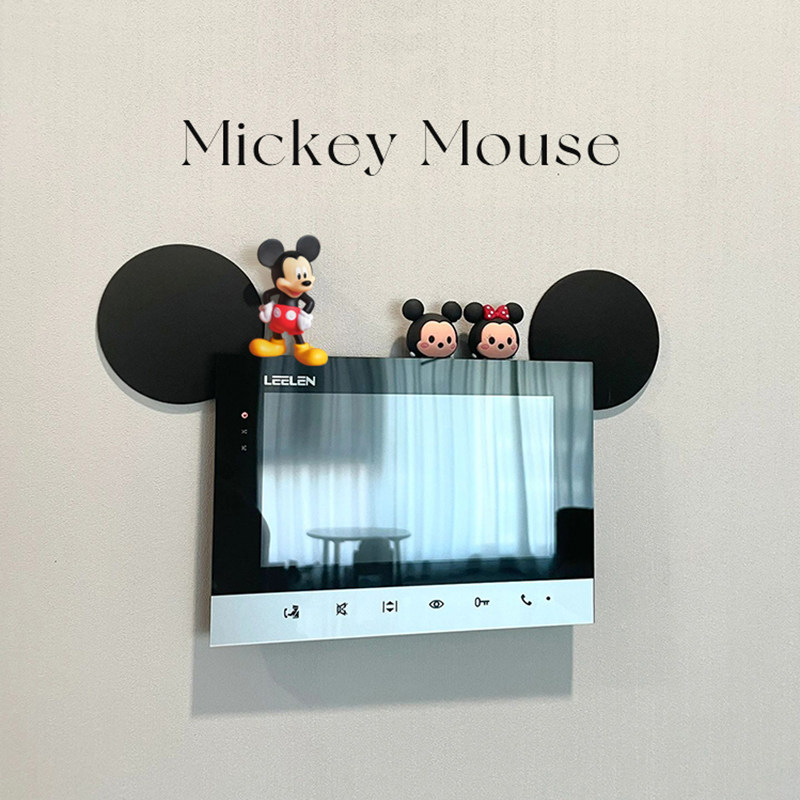 Cartoon Mic Switch Trim Patch Wall Patch Socket Panel Beautify Stickup Logo Sticker home Cubic Decorative Pendulum-Taobao