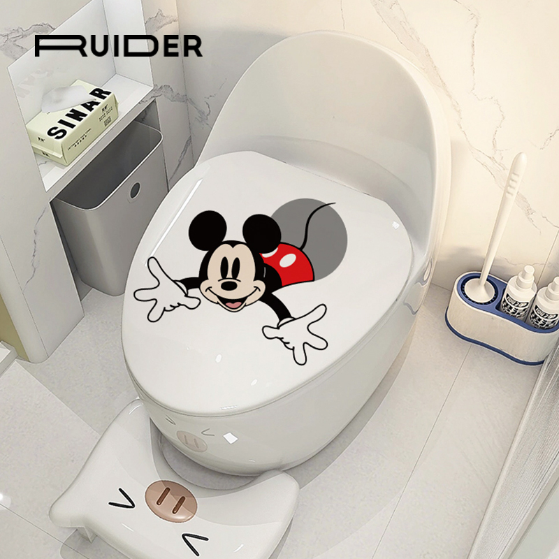 Mitch Fun Toilet Sticker Creative Personality toilet lid decorated with painted toilet Toilet Retrofit-Taobao