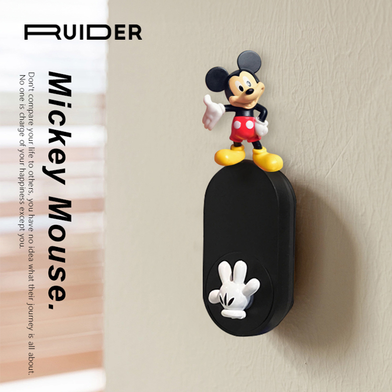 Yingbin Mitch into the doorstep outside the doorbell Doorbell Pendulum the Mickey Mouse Home Switch Socket Decorations Stickup-Taobao