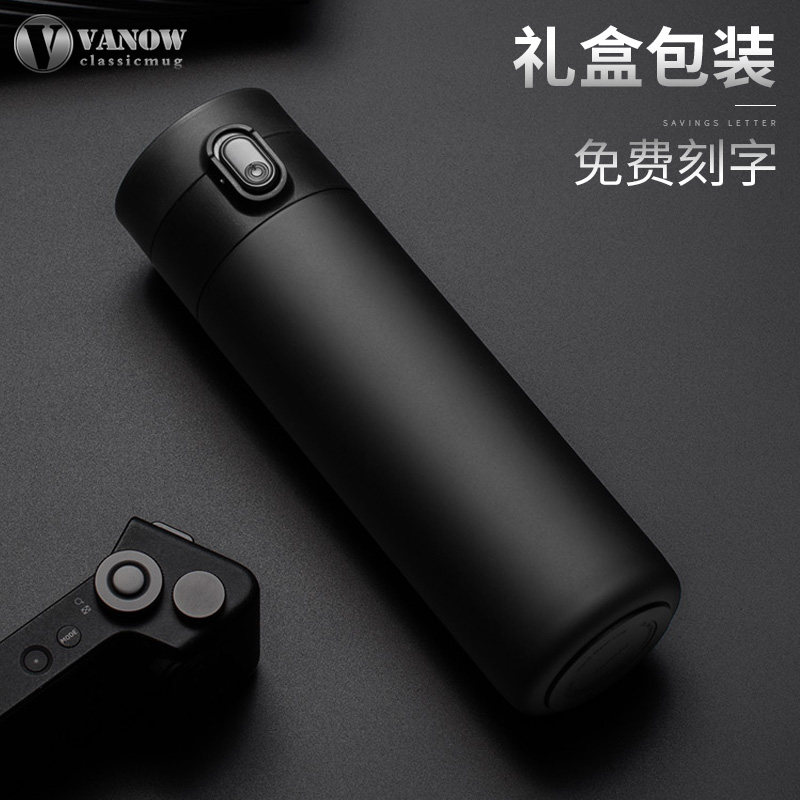 British Vanów insulation cup men and women 316 stainless steel bounce cover students brief onboard portable customised water glasses