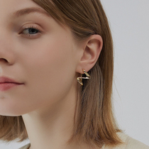 2021 new wave spiral ear clip woman without earhole ring small crowdclass senior sense light extravagant atmosphere European and American style ear decoration buckle