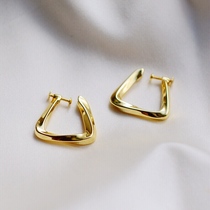 One-piece spiral painless ear clip woman without earhole 2021 Tide Superior Sense Temperament Geometric Fact-style Ear Button Fashion