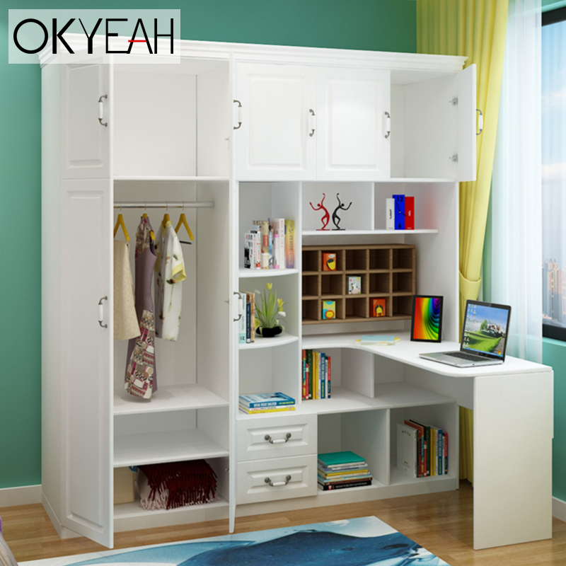 Siamese Desk Cabinet Simple Modern Corner Custom Bookcase Wardrobe