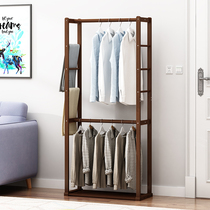 Coat rack Floor Simple Modern Multifunctional Double Pole Hanger Bedroom Floor Hanger Holder