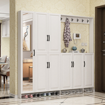 Customized ultra-thin shoe cabinet 17cm door living room simple space-saving modern shoe rack porch door Hall Cabinet
