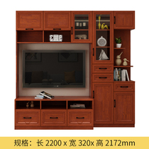 Yifei furniture Nordic TV cabinet living room cabinet combination modern simple TV cabinet European cabinet bookcase lockers lockers