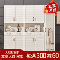Yi non-hot European shoe cabinet Modern simple multi-functional foyer cabinet locker entrance partition cabinet Coat cabinet customization