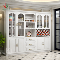Yifei custom European restaurant wine cabinet multifunctional living room cabinet simple modern solid wood kitchen sideboard partition cabinet