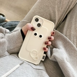 Apple, совместимый милый чехол для телефона, силиконовый мультяшный белый iPhone 12, iphone, для влюбленных, защита при падении, 8plus, популярно в интернете