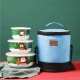 Рождество (зеленый)+Sky Blue Bag (Отправить бамбуковые палочки для еды)