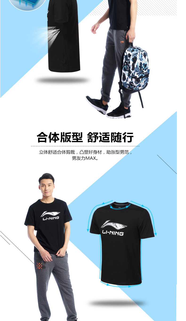 Li Ning thể thao ngắn tay T-Shirt nam POLO áo 2018 mùa hè mới nhanh khô thể thao thoáng khí đích thực ngắn T áo sơ mi áo nam polo