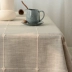 Bảng kẻ sọc khăn trải bàn vải Bắc Âu bông và vải lanh nhỏ tươi vải tối giản hiện đại bàn cà phê đệm hình chữ nhật bàn tròn vải