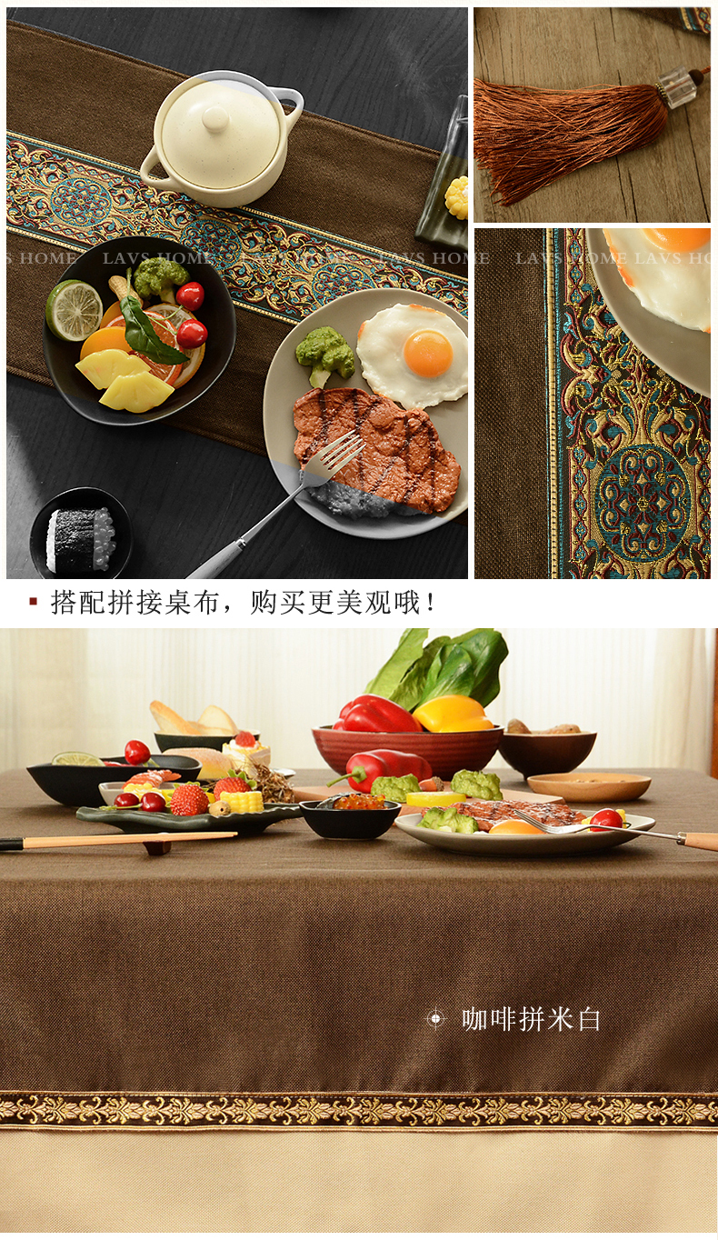 Mới Trung Quốc Zen bảng cờ hiện đại tối giản bàn cà phê bàn ​​trà bàn vải tủ giày TV tủ khăn trải giường khăn trải giường - Khăn trải bàn khăn nhựa trải bàn