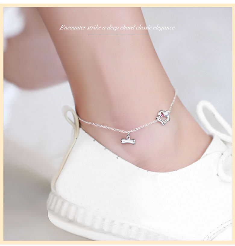 Bracelet de cheville Femme en Argenterie - Ref 3104391 Image 14