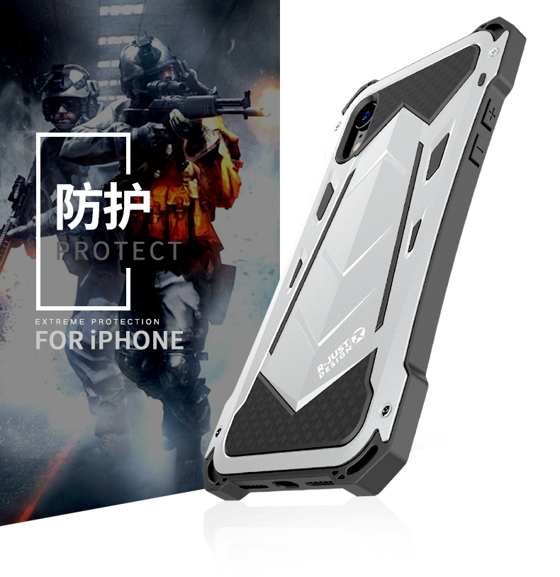 R-Just Armor Ghost Warrior IP54 Waterproof Case Extreme Protection System for Apple iPhone XS Max & iPhone XR