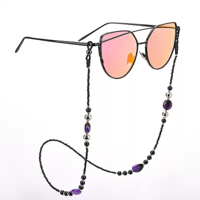 Glasses chain hanging neck retro Lolita Fashion Net red female sunglasses sunglasses eyes with non-slip chain lanyard