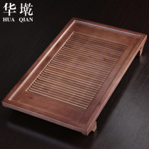 Huahai household solid wood tea tray log drawer type water storage and drainage dual-use kung fu tea tray tea kung fu tea set