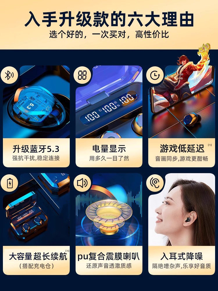 [Recommended by Li Jiazhi] Wireless Bluetooth Earphones for Women, 2025 New Model, Mini Sports Running Headphones