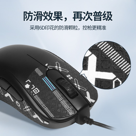 Zhuowei S1C 마우스에 적합 미끄럼 방지 스티커 S2C 무선 마우스 측면 땀 흡수 스티커 S1S2 안티 핸드 슬립 스티커 도마뱀 피부 보호 필름