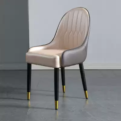 Nordic dining chair Italian designer modern minimalist stool backrest makeup chair Dining room Nordic light luxury dining chair