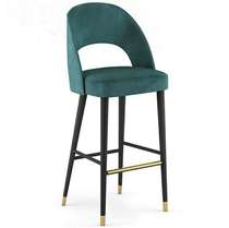 American Light Luxury Solid Wood Bar Chair Nordic Metal High Chair Designer Home Bar Chair Fashion Modern Bar Chair