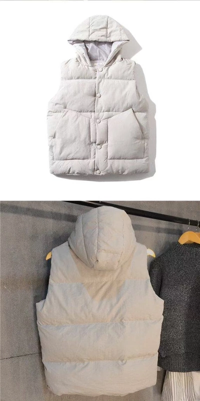 Mùa thu đông nam phiên bản Hàn Quốc của cổ áo xuống cotton vest thanh niên phù hợp với bánh mì dày áo ba lỗ gym