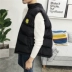 Mùa thu đông nam phiên bản Hàn Quốc của cổ áo xuống cotton vest thanh niên phù hợp với bánh mì dày áo ba lỗ gym Áo vest cotton