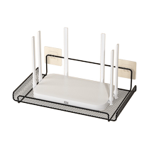 路由器收纳架宿舍免打孔墙上壁挂式挂墙电视机机顶盒置物架放置架