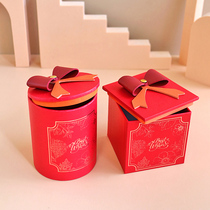 Flower half a red hand gift box personality creative wedding candy box Chinese wedding banquet wedding 2021 New