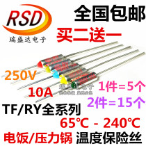 RY temperature fuse 250V10A Pentium electric cooker TF172 degree 185-degree fuse electric cooker Insurance tube