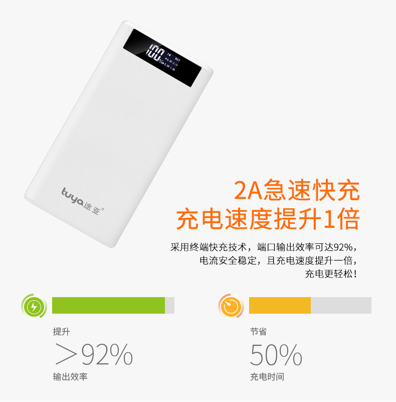 Tuya tuya thương hiệu sạc kho báu tiện lợi 220.000 mAh dung lượng lớn hiển thị thông minh kép đầu ra di động siêu mỏng điện thoại di động phổ thông khẩn cấp sạc điện nhanh từ kho báu chính hãng