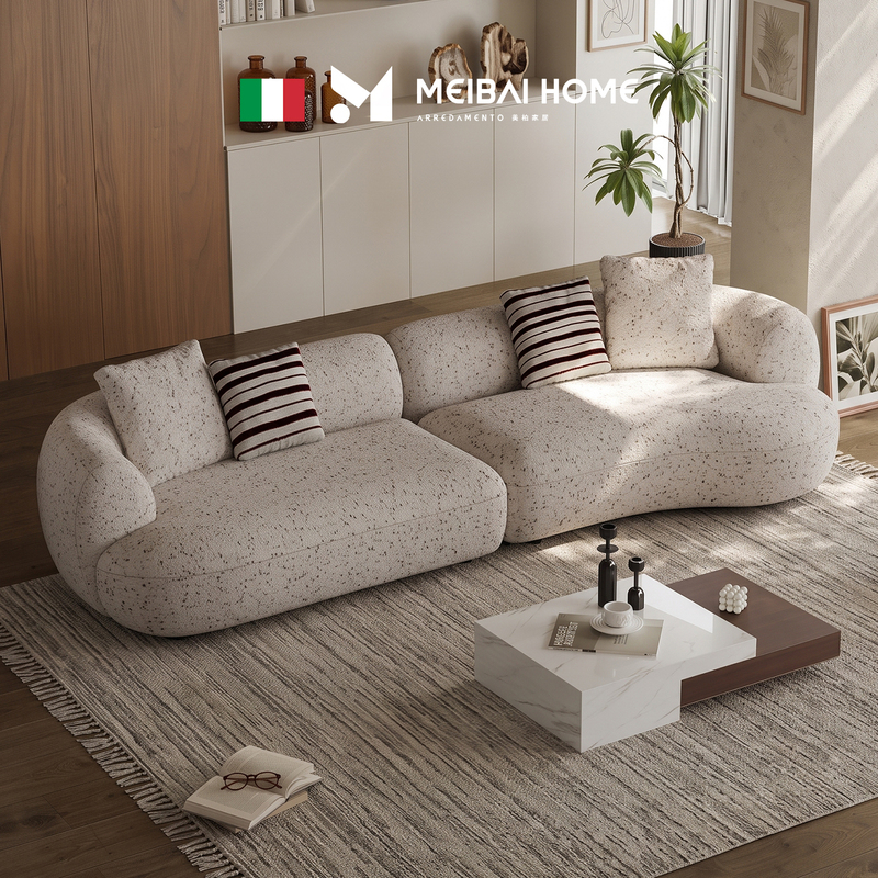 Meibo Dawn Sofa for Living Room, French Retro Original Designer High-End Fabric Sofa for Large Flats and Villas Meibo Dawn Sofa for Living Room, French Retro Original Designer High-End Fabric Sofa for Large Flats and Villas