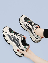 Leather daddy shoes womens ins tide 2022 spring autumn and winter new thick bottom retro all-match casual white sports